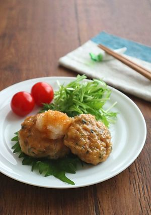 ヘルシー☆豆腐ハンバーグ照焼き和風おろし-レシピのメイン写真