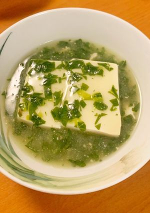 【簡単ヘルシー】中華風翡翠あんかけ豆腐-レシピのメイン写真