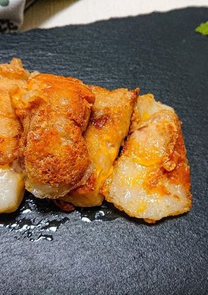 余った餅で！簡単カリカリチーズ肉巻き-レシピのメイン写真