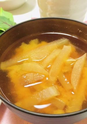 ぴったり4人分・大根のお味噌汁-レシピのメイン写真