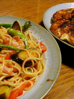 野菜とチリソースのパスタ-レシピのメイン写真