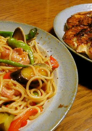 野菜とチリソースのパスタ-レシピのメイン写真