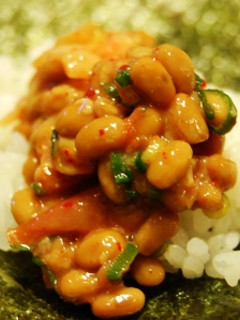 キムチ梅納豆で手巻き寿司-レシピのメイン写真