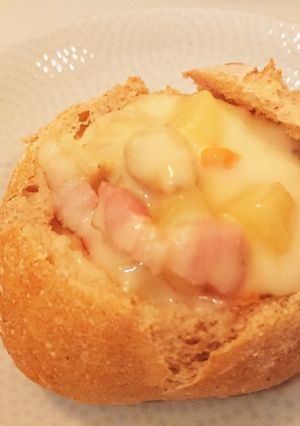 クラムチャウダー in プチパン-レシピのメイン写真