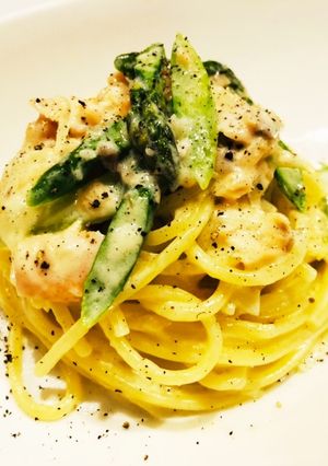 スモークサーモンの和風クリームパスタ☆-レシピのメイン写真