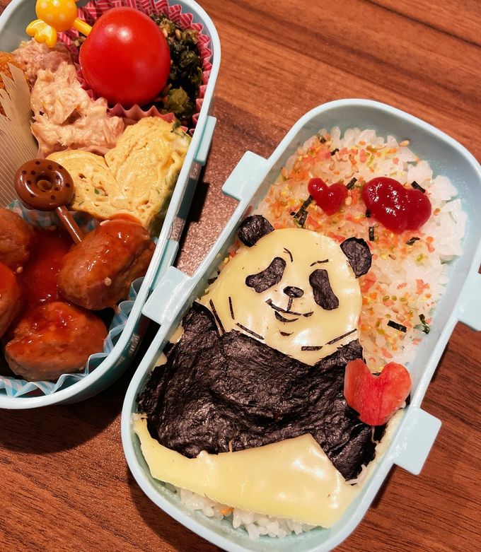 呪術廻戦　キャラ弁　パンダ先輩-レシピのメイン写真