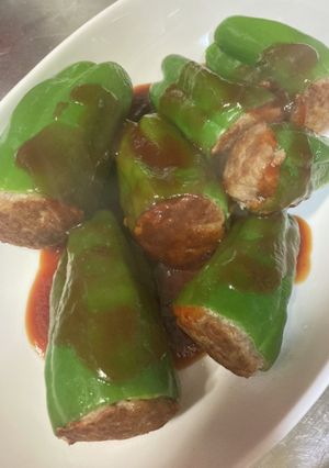 まいのためのピーマンの肉詰め-レシピのメイン写真