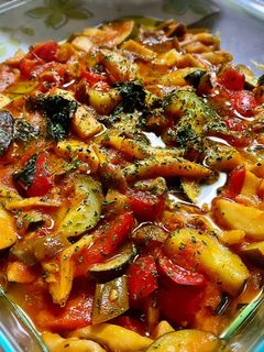 時短!野菜たっぷりラタトュイユ風トマト煮-レシピのメイン写真