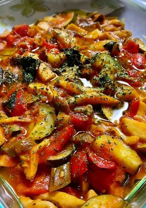 時短！野菜たっぷりラタトュイユ風トマト煮-レシピのメイン写真
