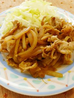 新発田市給食レシピ☆ごまみそしょうが焼き-レシピのメイン写真