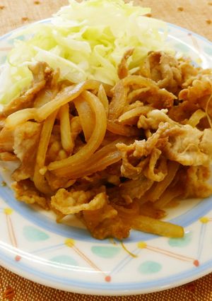 新発田市給食レシピ☆ごまみそしょうが焼き-レシピのメイン写真