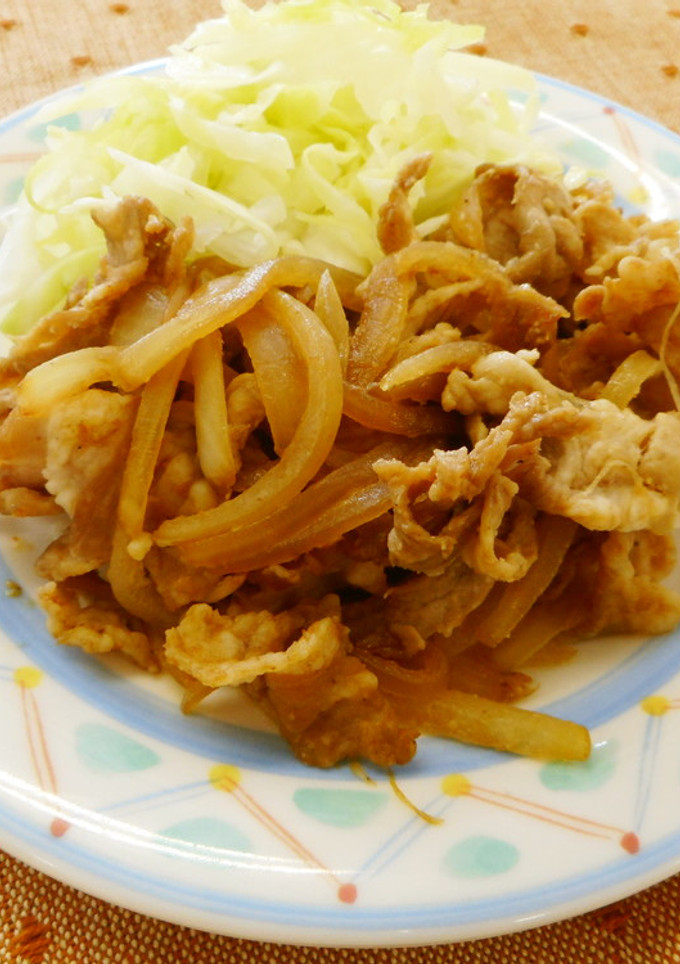 新発田市給食レシピ☆ごまみそしょうが焼き-レシピのメイン写真