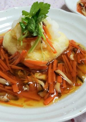 フライパンで作る☆簡単基本の揚げ出し豆腐-レシピのメイン写真