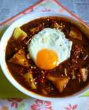 レトルトカレー改造作戦10～目玉焼き載せ