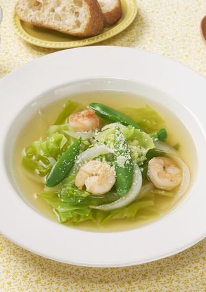 えびと春野菜のごちそうスープ-レシピのメイン写真