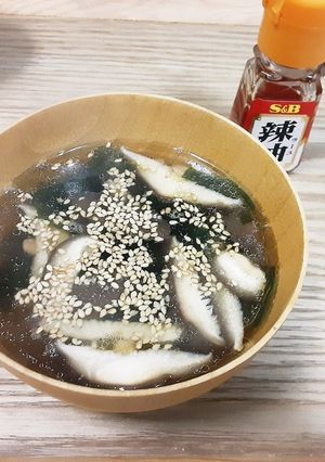 手軽で簡単！生椎茸とワカメの中華スープ-レシピのメイン写真