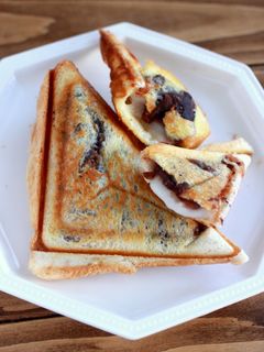 あんこ+お餅のホットサンド-レシピのメイン写真