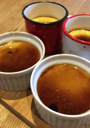 おせちの黒豆リメイク☆黒豆入豆乳卵プリン-レシピのメイン写真