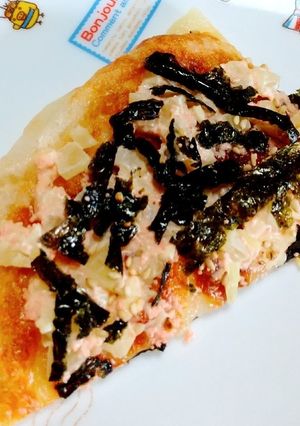 たくあんマヨの餅ピザ♪-レシピのメイン写真