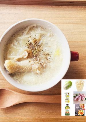 素材の美味しさ◎コラーゲン美肌豆乳スープ-レシピのメイン写真