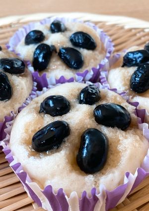 しっとり黒豆蒸しパン-レシピのメイン写真