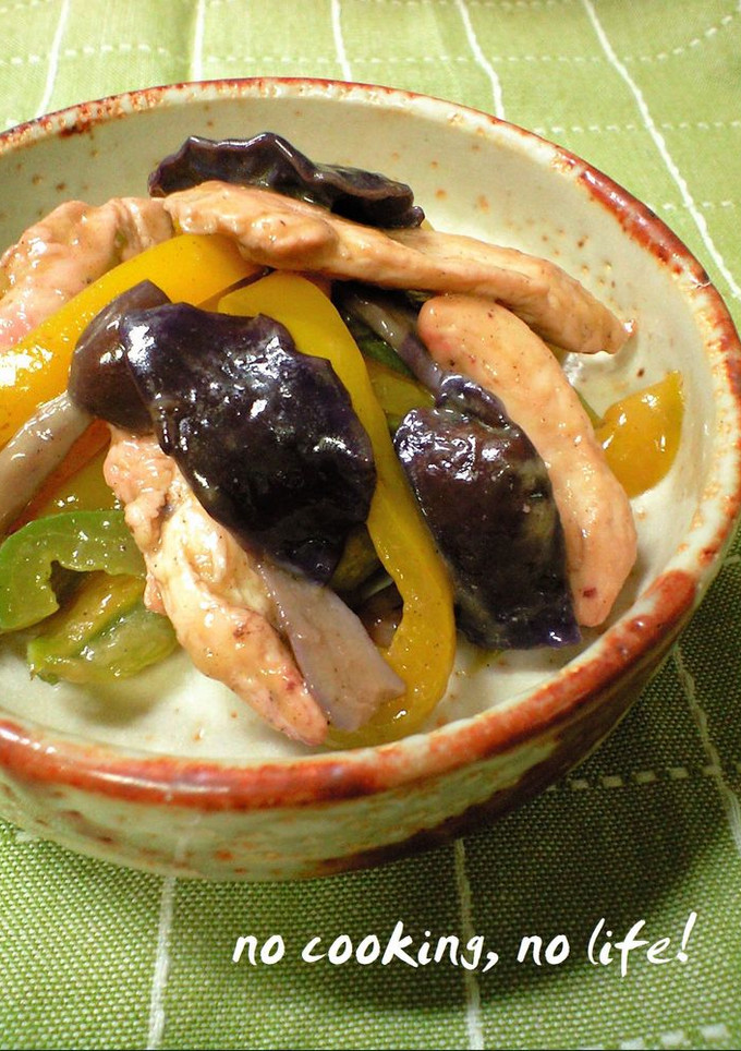 鶏とムラサキシメジの中華炒め-レシピのメイン写真