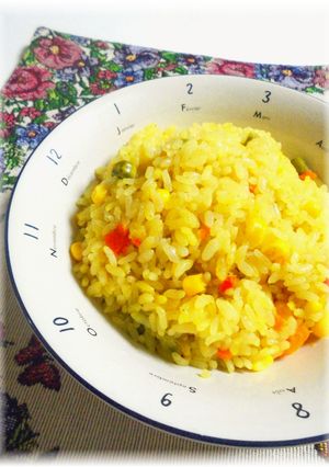 簡単ピラフ！ミックスベジタブル★カレー味-レシピのメイン写真