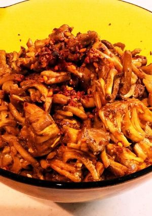なめこの足のペペロンチーノ風-レシピのメイン写真