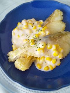 鱈の唐揚げ☆たっぷり牛乳コーンあんかけ-レシピのメイン写真