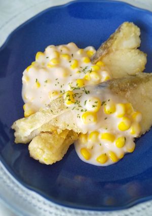 鱈の唐揚げ☆たっぷり牛乳コーンあんかけ-レシピのメイン写真