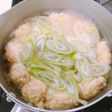 お豆腐で。ふんわり鶏団子♪