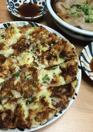 おろし大根の餅入りモチモチチヂミ-レシピのメイン写真
