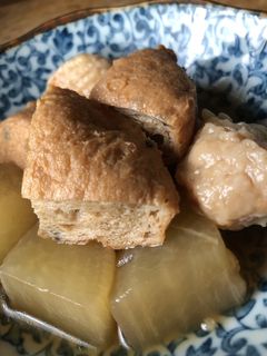 大根がんも鶏団子 煮物 (覚書)-レシピのメイン写真