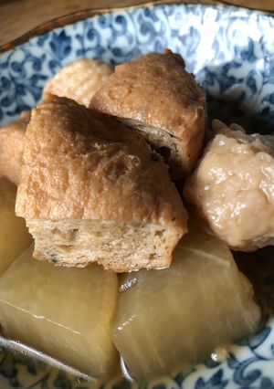 大根がんも鶏団子 煮物 (覚書)-レシピのメイン写真