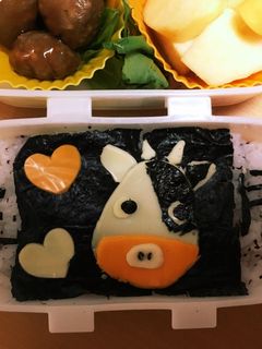 簡単!お正月キャラ弁 うし年-レシピのメイン写真