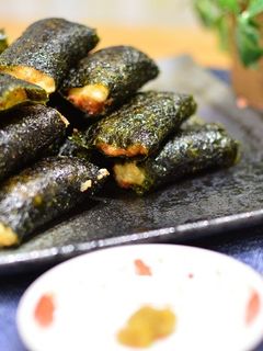 海苔がパリパリ♬とりつくねの磯部揚げ★-レシピのメイン写真
