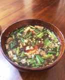 大豆の茹で汁を使ったインスタント味噌汁
