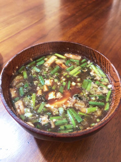 大豆の茹で汁を使ったインスタント味噌汁-レシピのメイン写真