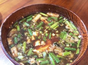 大豆の茹で汁を使ったインスタント味噌汁-レシピのメイン写真