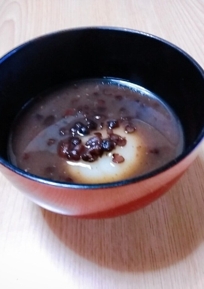 計量不要!! あずき缶で簡単おしるこ-レシピのメイン写真