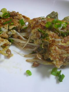 もやしと納豆のエスニックオムレツ-レシピのメイン写真