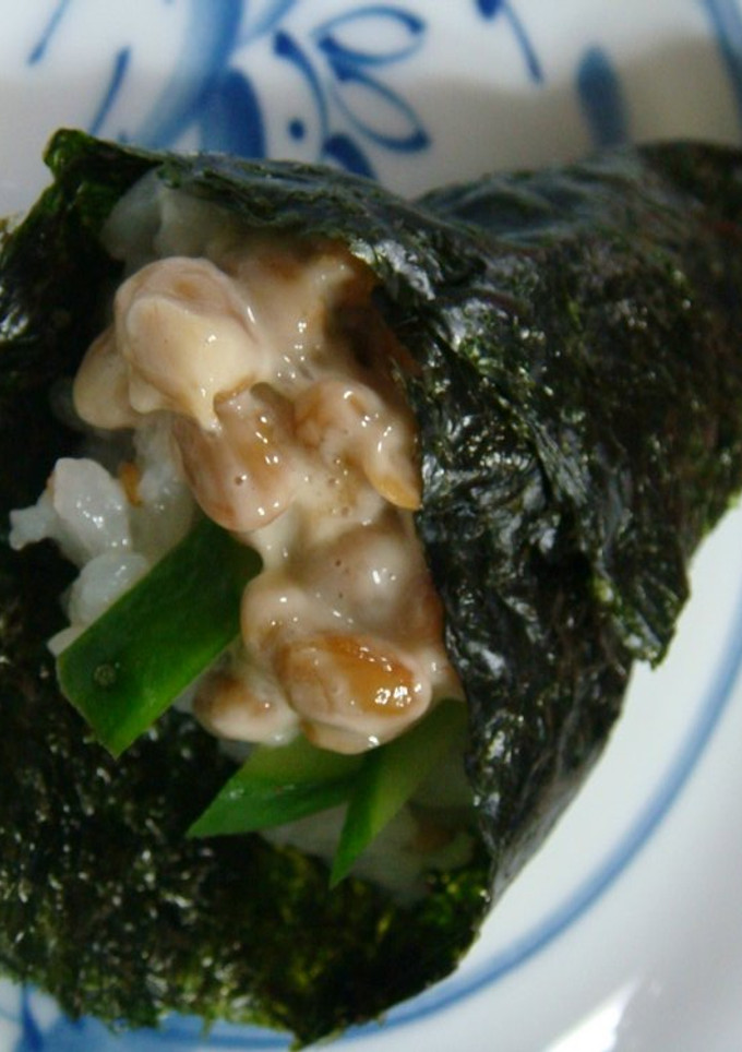 納豆マヨ手巻き寿司-レシピのメイン写真