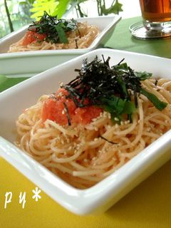 *明太子と大葉の和風スパゲティ*-レシピのメイン写真