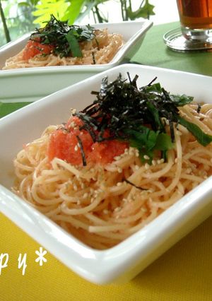 *明太子と大葉の和風スパゲティ*-レシピのメイン写真