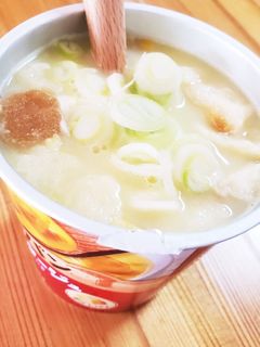 コーンスープがカップ飯♡刻みネギ♡-レシピのメイン写真