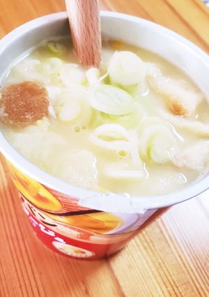 コーンスープがカップ飯♡刻みネギ♡-レシピのメイン写真