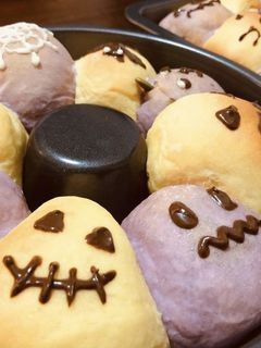 ハロウィンリースのちぎりパン☆ by namie_ig 【クックパッド】 簡単