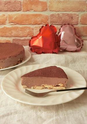 電子レンジ★チョコのレアチーズケーキ-レシピのメイン写真