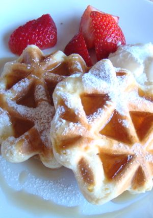 ヨーグルトを使ってふわふわワッフル☆-レシピのメイン写真