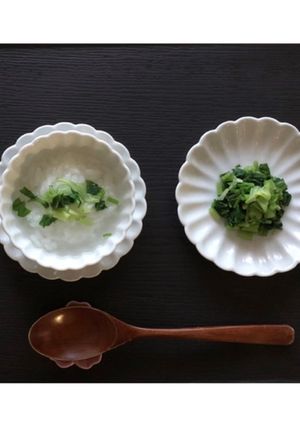 我が家の七草粥(七草トッピング)-レシピのメイン写真